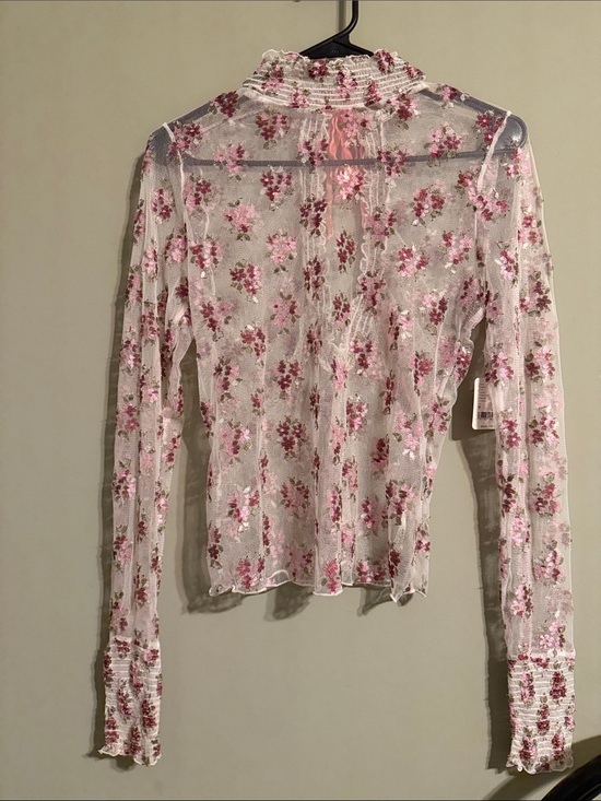 Free People Tops - Free People intimately ivory mesh floral top M
